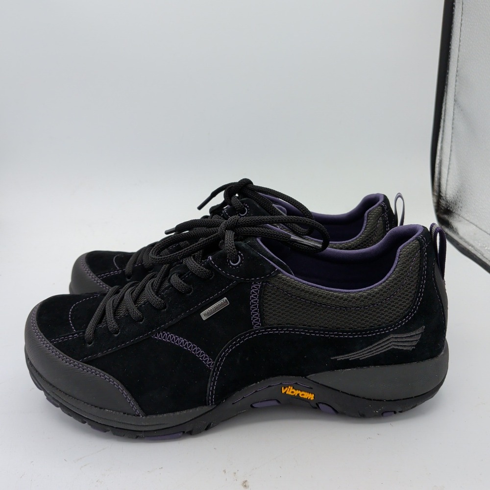 Dansko Paisley Black Suede Waterproof Outdoor Walking Shoes Vibram Womens 41 - Picture 2 of 9